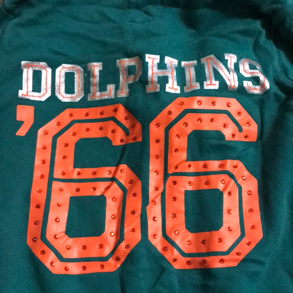 Miami dolphins zip up hoodie